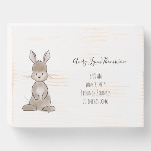 Baby Birth Stats Gift _ Wood Sign Plaque