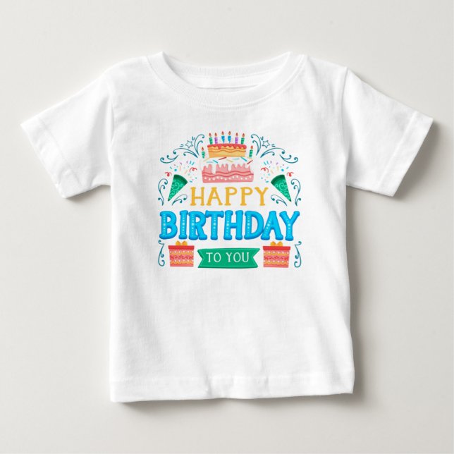 baby birthday t-shirt (Front)