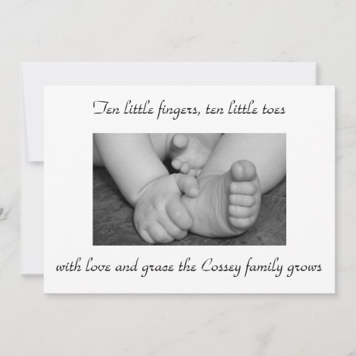 baby,black,and,white,feet,hands,photograph,big,... custom invitation