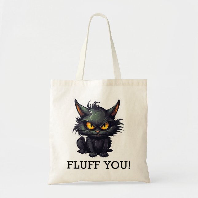 Baby Black Cat Design - Budget Tote Bag (Front)