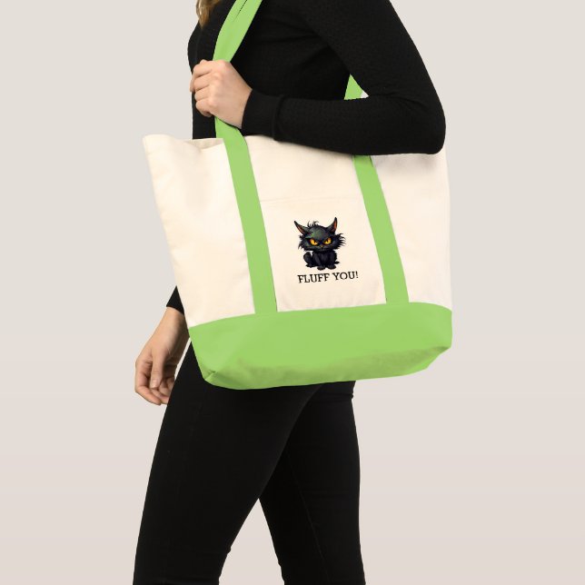 Baby Black Cat Design - Impulse Tote Bag (Front (Product))