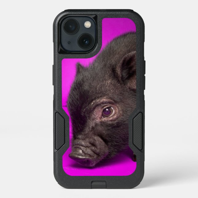Baby Black Pig Otterbox iPhone Case (Back)