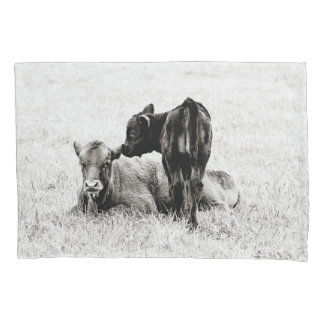 Baby Black & White Calf Pillow Case