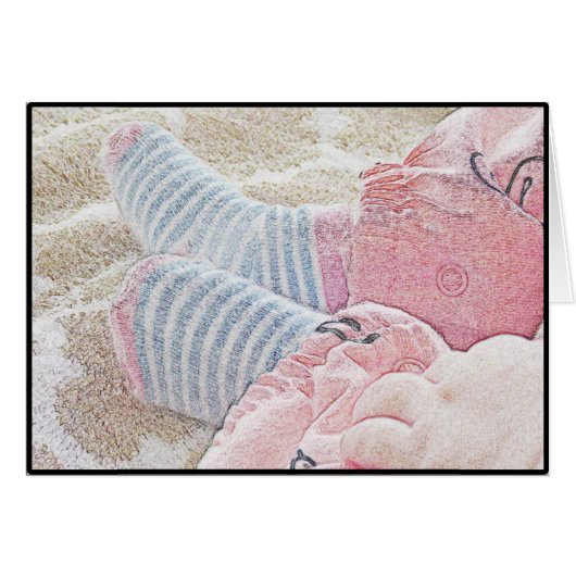 Baby blank card (Front Horizontal)