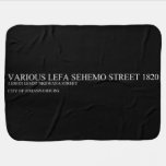 Various lefa sehemo street  Baby Blanket