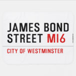 JAMES BOND STREET  Baby Blanket