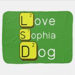Love
 Sophia
 Dog
   Baby Blanket