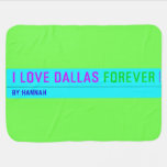 I Love Dallas  Baby Blanket