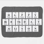 Happy
 Birthday
 Allison  Baby Blanket