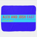 Alex and Josh  Baby Blanket