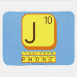 J
 JENNIFER'S
 PHONE  Baby Blanket