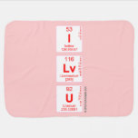 I
 Lv
 U  Baby Blanket