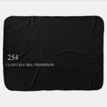 I LOVE KIA MIA THOMPSON    Baby Blanket