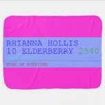 Rhianna hollis 10 elderberry  Baby Blanket