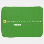 Keep calm im in love with niniza  Baby Blanket