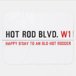 Hot Rod Blvd.  Baby Blanket