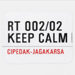 RT 002/02 KEEP CALM  Baby Blanket