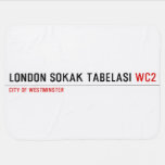 LONDON SOKAK TABELASI  Baby Blanket