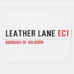 Leather Lane  Baby Blanket