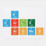  a
 darle
  atomos  Baby Blanket