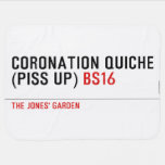 Coronation Quiche  (piss up)  Baby Blanket