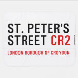 St. peter's Street  Baby Blanket