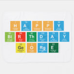 Happy
 Birthday
 George  Baby Blanket