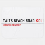 Taits Beach Road  Baby Blanket