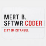 MERT B. SFTWR  Baby Blanket