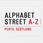 Alphabet  Street  Baby Blanket