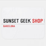 SUNSET GEEK  Baby Blanket