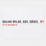 Daliah Sklar, Adv. Israel   Baby Blanket