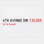 4th Avenue SW  Baby Blanket