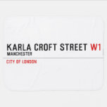Karla Croft Street  Baby Blanket