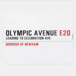 Olympic Avenue  Baby Blanket