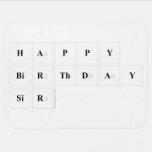 Happy
 Birthday
 Sir  Baby Blanket