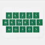Happy
 Birthday
 Allison  Baby Blanket