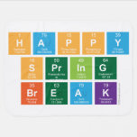 Happy
 Spring
 Break  Baby Blanket