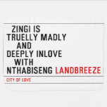   Zingi is truelly madly      and deeply inlove    with  nthabiseng  Baby Blanket