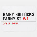 hairy bollocks fanny st  Baby Blanket