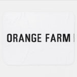 ORANGE FARM   Baby Blanket