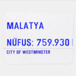 MALATYA  NÜFUS: 759.930  Baby Blanket