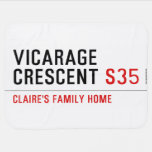 vicarage crescent  Baby Blanket