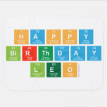happy 
 birthday 
 LEO  Baby Blanket