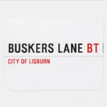 BUSKERS LANE  Baby Blanket