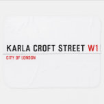Karla Croft Street  Baby Blanket