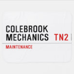 Colebrook Mechanics   Baby Blanket