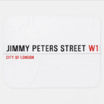 JIMMY PETERS Street  Baby Blanket