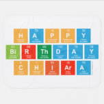 happy
 birthday
 Chiara  Baby Blanket