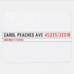 CAROL PEACHES AVE  Baby Blanket